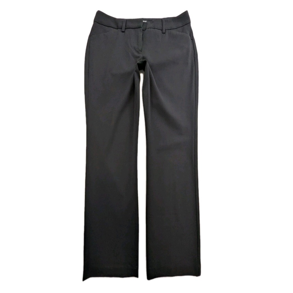 Express Editor Low Rise Straight Leg Black Dress Pants Women's Size 4R
